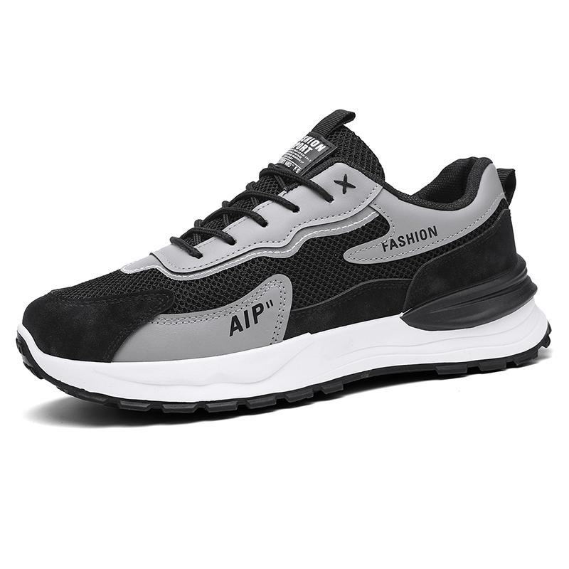 Frühling 2026 Herren Atmungsaktive Mode Dad Shoes Sportlich Lässig Dicke Sohle Erhöhte Netzoberfläche Bequem Erhöhte Größe Schuhe