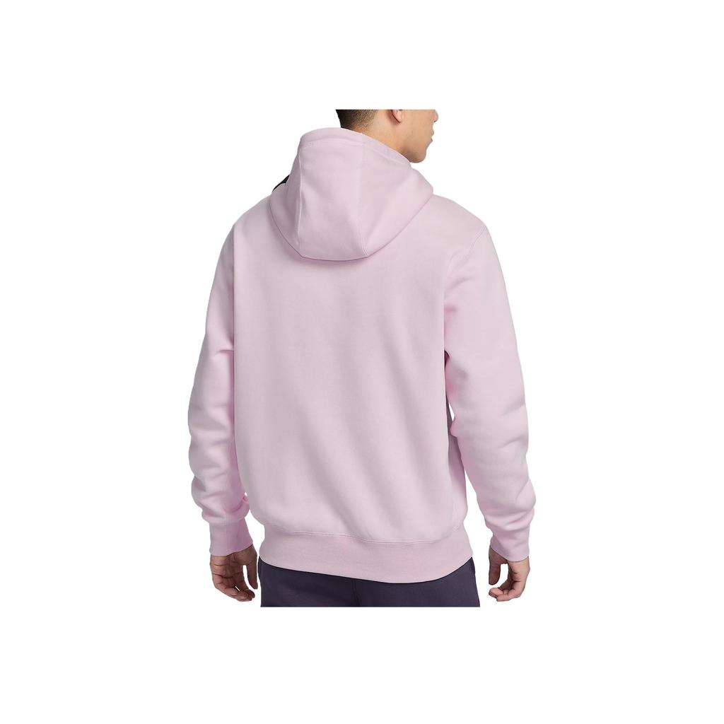 Nike Club Fleece Casual Comfortable Windproof Warm Hoodie Men Hoodies Foam-Pink Black FZ1039-663