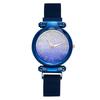 Women's  Quartz Magnet Buckle Stainless Steel Sky Luminous Watch