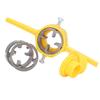 Pipe Threader Plumbing Tool ABS and Alloy Steel PVC Thread Maker Tool with 1/2in 3/4in 1in NPT Dies