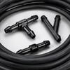 Washer Fluid Hose Repair Kit with Custom Length Rubber Tubing, Washer Nozzles and Nylon Branch Fittings for Windshield Hose Replacement