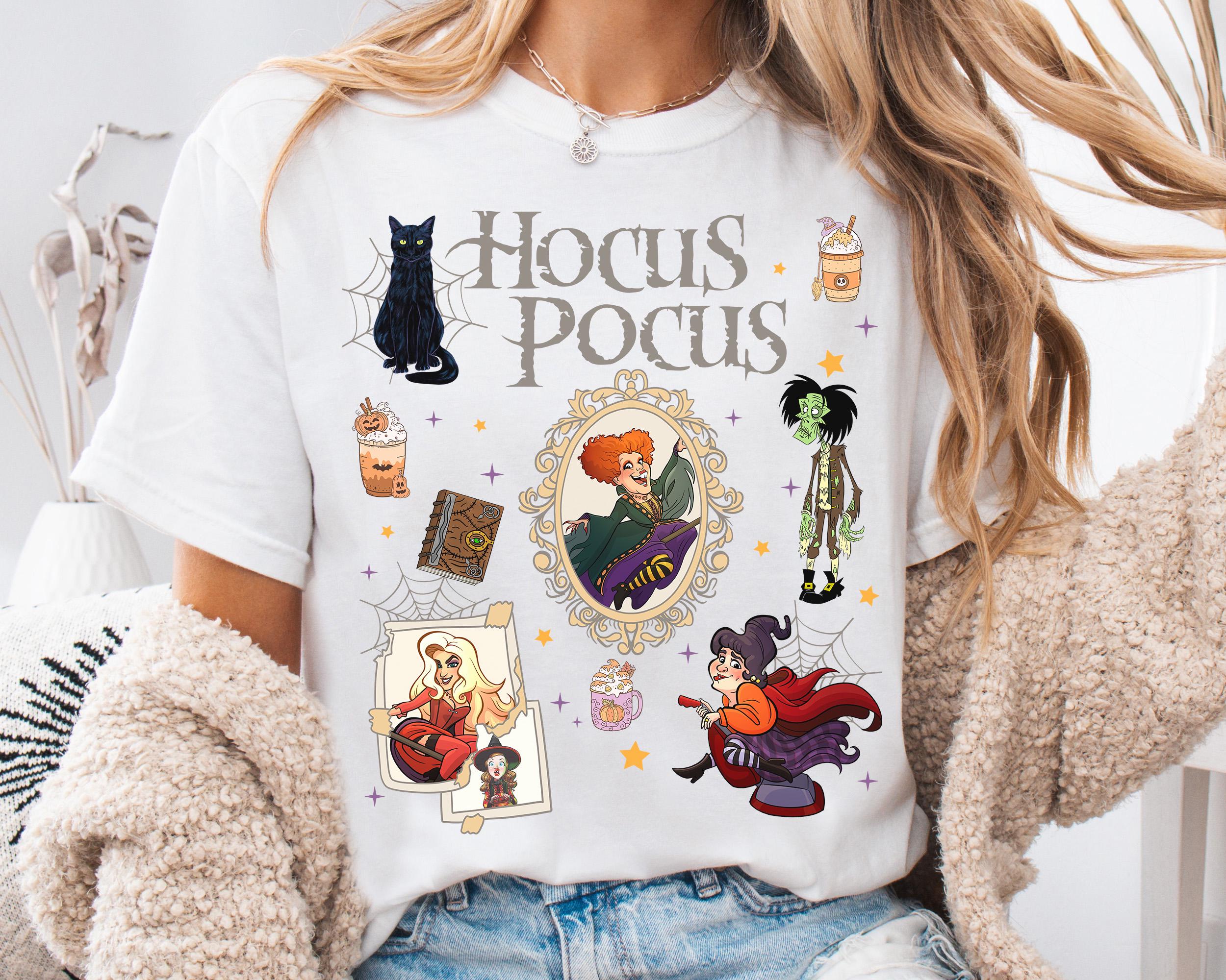 Retro Coquette Hocus Pocus Shirt Hocus Pocus Sanderson Sisters Thackery Binx Shirt Halloween Matching Shirt S