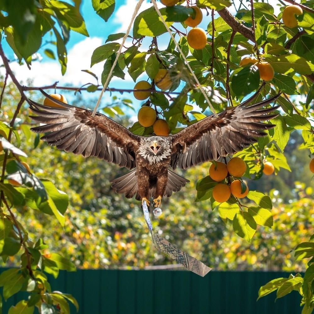 Simulation Owl Bird Scare Pendant Waterproof Hanging Bird Repellent Bird Scarer  Courtyard