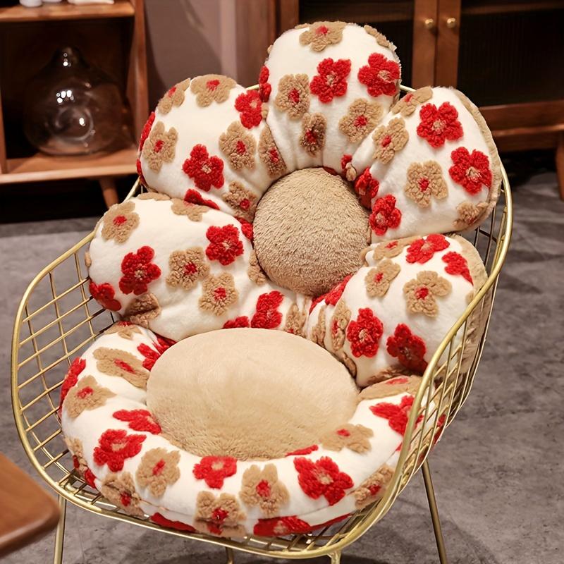 Эргономичная подушка сиденья Подсолнух Легкий и прочный максимальный комфорт для офиса автомобиля и дома простота обслуживания 505010CM красный 3329₽