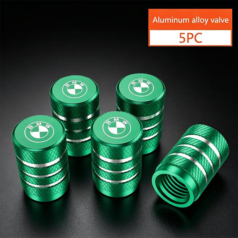 5Pcs Aluminum Car Wheel Tire Valve Caps Tyre Rim Stem Covers Airdust Waterproof For BMW M X1 X3 X5 X6 X7 G20 F20 F39 F48 E46 E90 GX6