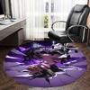 Butterfly Warrior,Purple Demon Slayer Chair mat Round Rug Office carpet, Non slip, Suitable for Living Rooms, Bedrooms Decor.1205433a