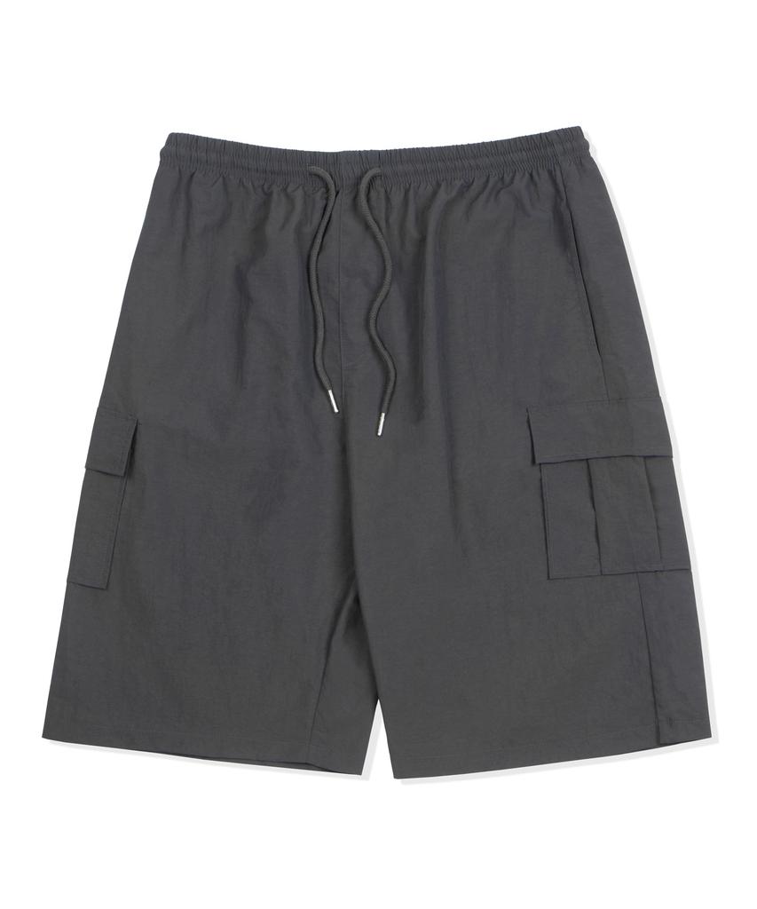 GRAYBLVD Mark Wide Cargo Nylon Half Pants Gjbhp34 (3 Colors)