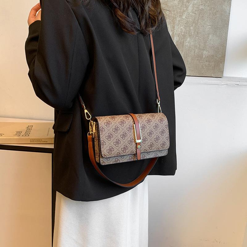 New Women's Bag Fashion Handbag Small Square Bag Popular Foreign Style Niche Women's Shoulder Bag Messenger Bag Underarm Bag
