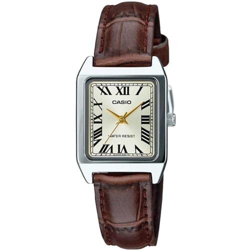Casio Standard Quartz Women's Watch LTP-V007L-9B Light Champagne Gold/Brown (Overseas Model)