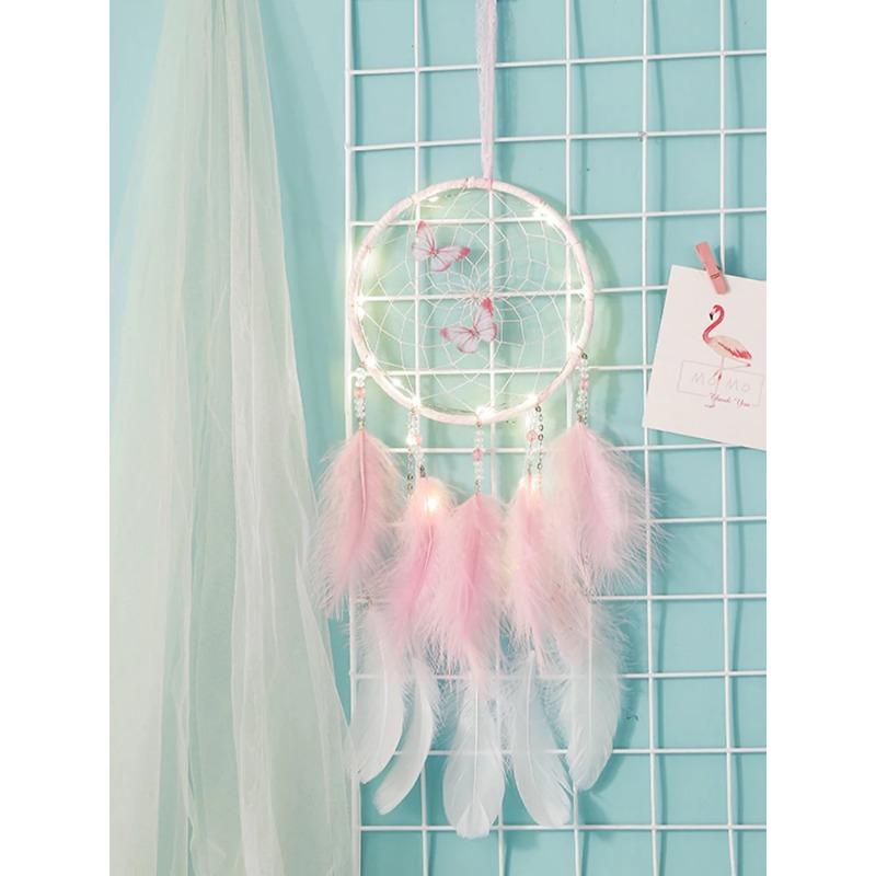 Dream Catcher Butterfly Wind Chimes Girls Room Pendant Bedroom Garden Outdoor Decorations Birthday Gift Creative Home Crafts