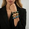 European and American high-end elegant irregular suit women's bracelet Bohemian style exaggerated elastic bracelet