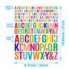 English Letter Stickers 0.5+1+1.5 Inch Scrapbook Holiday Greeting Card Decorative Handbook Letter Stickers
