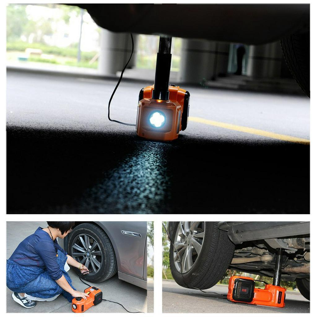 12V DC 5T automatinis elektrinis hidraulinis grindų kėliklio keltuvas dvigubo variklio LED 135-360 mm elektrinis hidraulinis lizdas