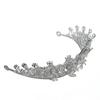 Women Wedding Crown Bride Alloy Rhinestone Crown Hair Accessory for Prom Costume Party