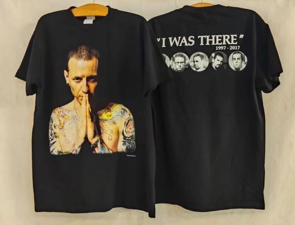 Vintage Linkin Park Chester Bennington Band 1997-2017 RARE XL T-Shirt REPRINT XXXL