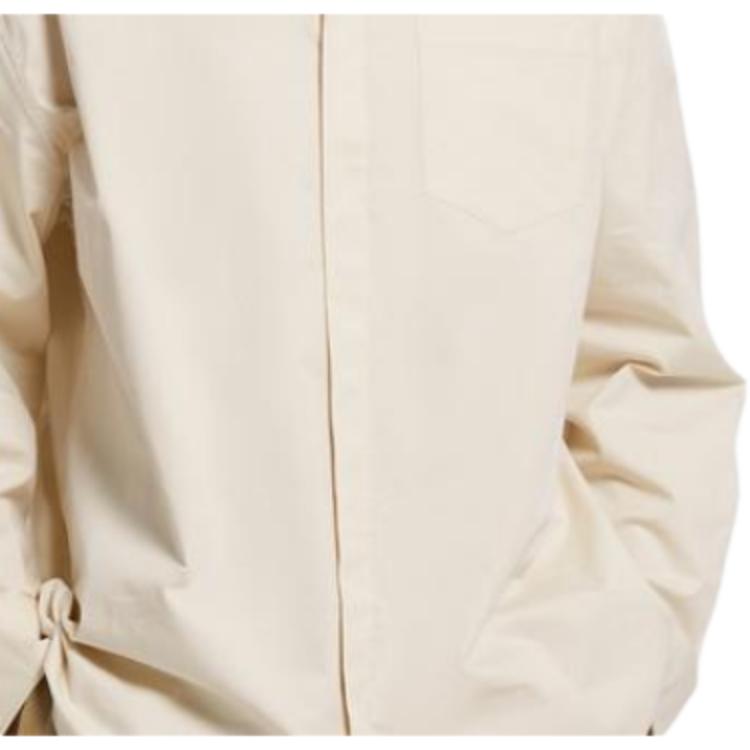 Calvin Klein Solid Color Loose Single-Breasted Long Sleeve Shirt Men Tops Off-White 40JM110-5G1