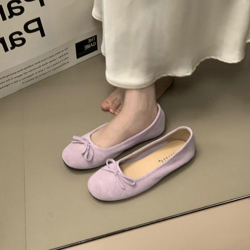 Fashion Flat Shoes for Women 2025 Spring and Autumn Silver Mary Jane Shoes for Women Retro Square Toe Ballet Plus Size Women's Shoes
