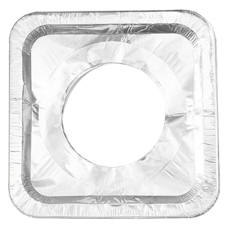 Thickened Aluminum Foil Gas Stove Oil-Proof Mat - Square & Round Protector Cover