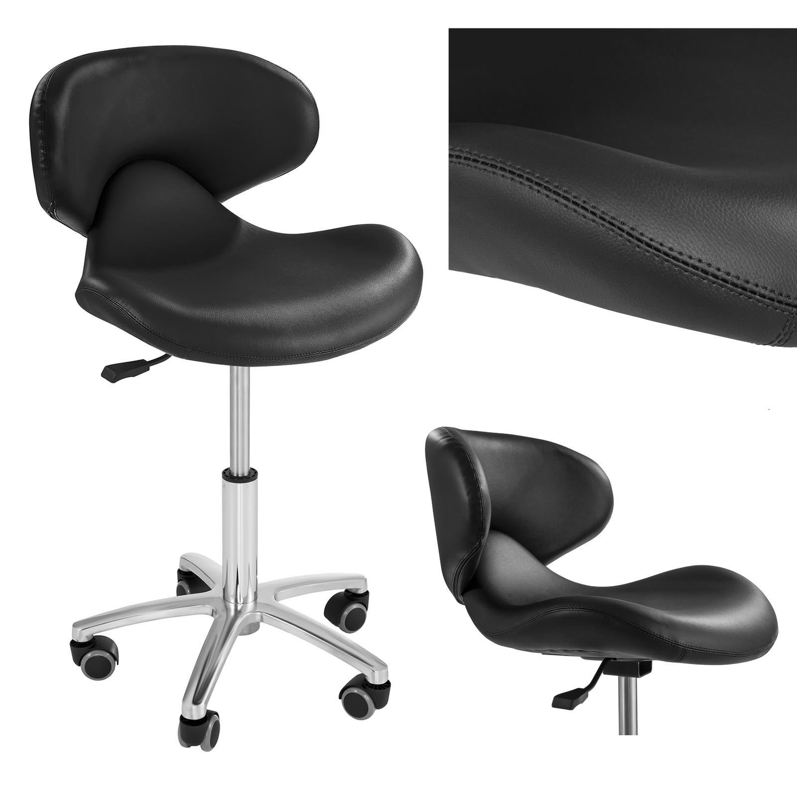 Physa ANDRIA mobile cosmetic chair on wheels, black