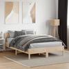 Vidaxl Bed Frame Without Mattress, 120X190 Cm, Solid Pine Wood