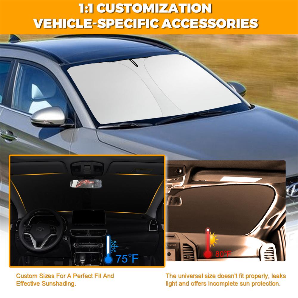 Windshield Sunshade For Hyundai Tucson 2016 2017 2018 2019 2020 2025 Sun Shade Window Sun Visor Blocks UV Rays Protector Cover