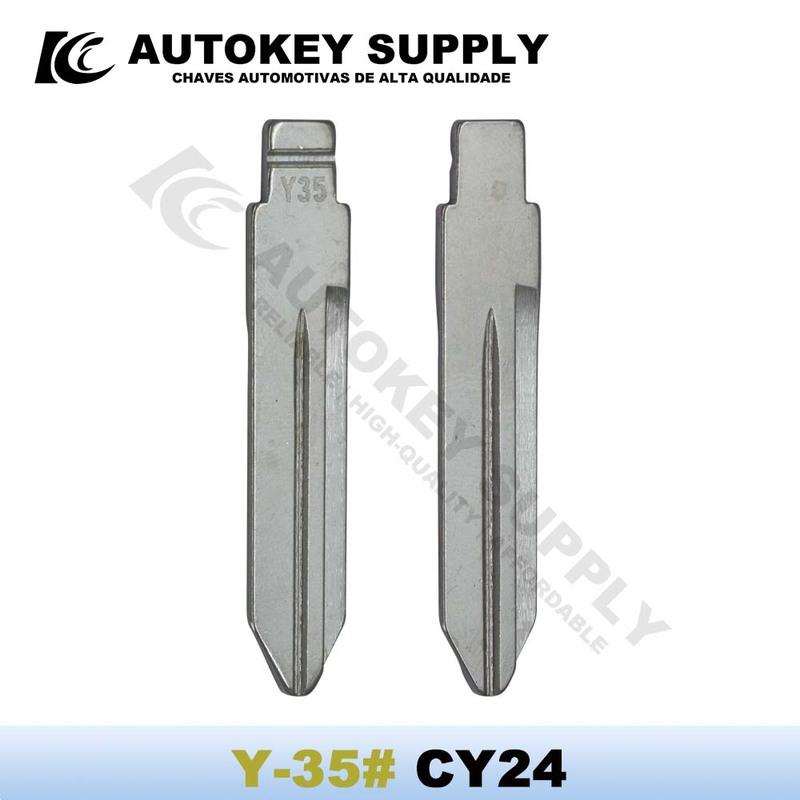 5PCS/10PCS KD VVDI Y-35# CY24 Key Blade Replacement Uncut Blank For  Chryler 5PCS