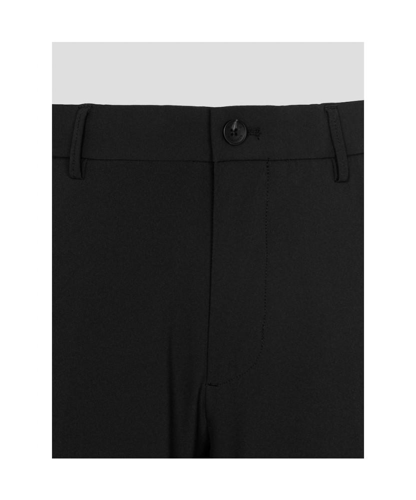 Binpolmen Poly Elastic Waist Standard Fit Pants Black