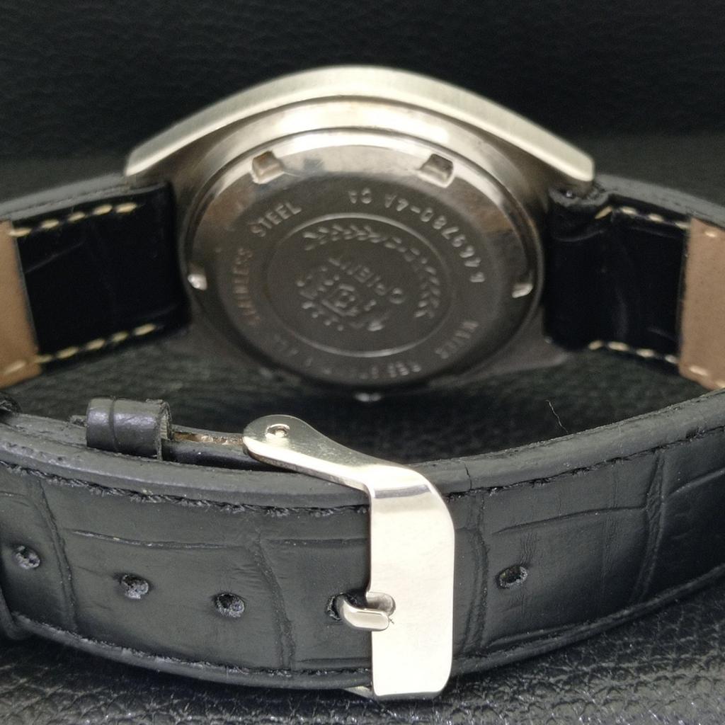 USED MENS ORIENT AUTOMATIC 46941 JAPAN DAY&DATE SILVER DIAL WATCH A432211-2 R110-a432211