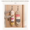 Metal Hanging Hat Storage Clips Holder with 8 Non-Slip Clips Cap Storage Hooks  Door