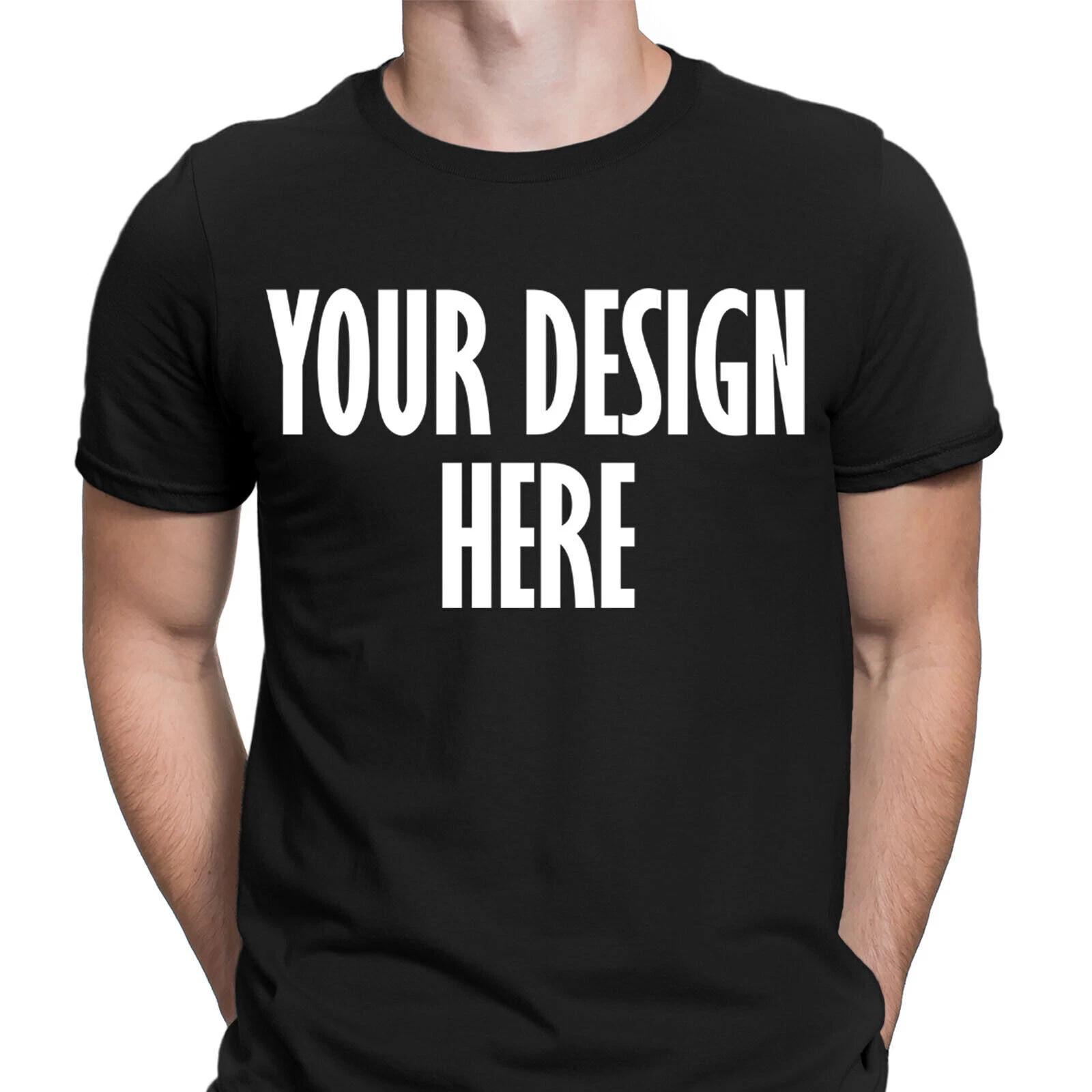 Personalised Custom Your Design Here Birthday Gift Novelty Mens T-Shirts Top#6ED L
