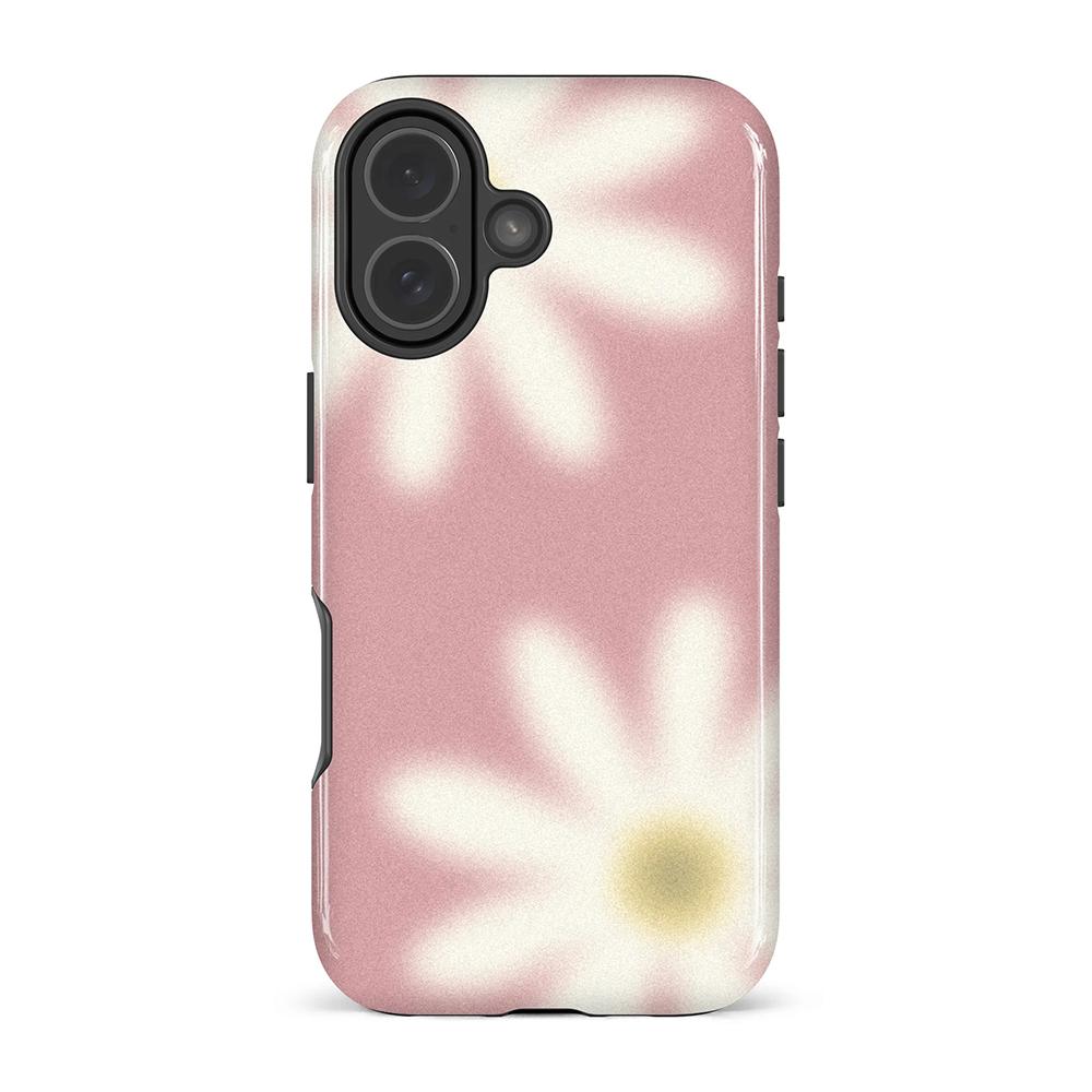 

Clmj Daisy Dream Pink Phone Case for iPhone 17 16 15 14 13 12 11 Air Pro Max Plus Luxury Magnetic Double-layer Back Cover iPhone 14 Plus