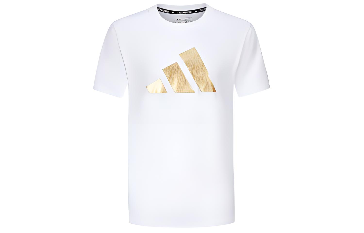 Adidas T-Shirts Men s White Gold adiCLTSPSTK-WG 2XL