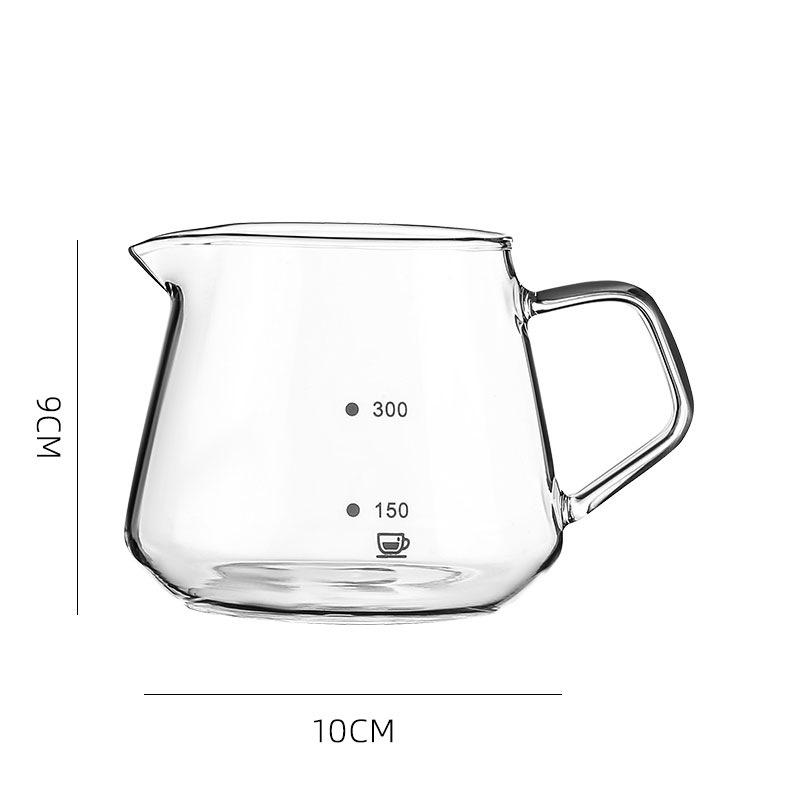 Glass Pour Over Coffee Drip Set with Scale for Cold Brew & Americano