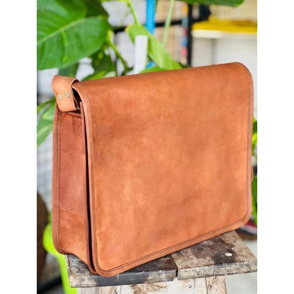 Men's Vintage Super Stable Leather Shoulder Satchel Messenger Handmade Bag