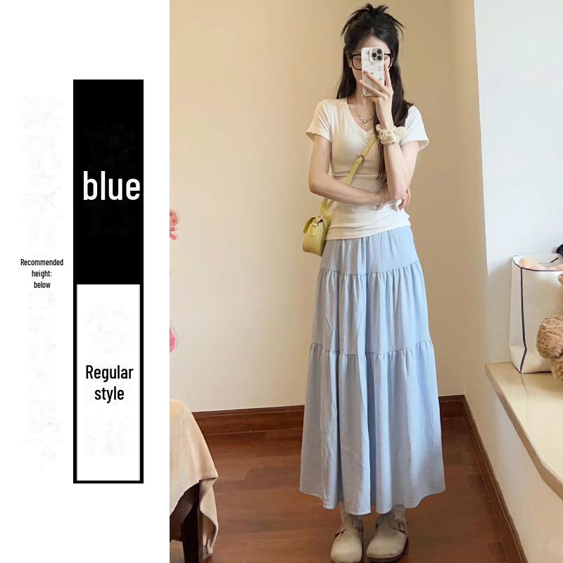 Blauer Ballettrock mit hoher Taille für Damen – Kollektion Frühjahr/Sommer 2025