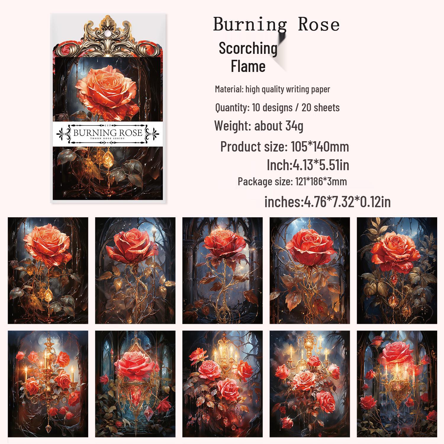 

Ancient Forest Series: Thorn Flower Bush Scrapbooking Stickers & Notes