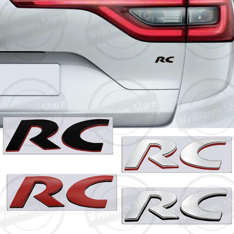 Metal 3D For RC CC Letter Logo u333 206 205 301 308 306 307 508 2008 4008 5008 RCZ Car Rear Trunk Body Sticker Accessories 333u