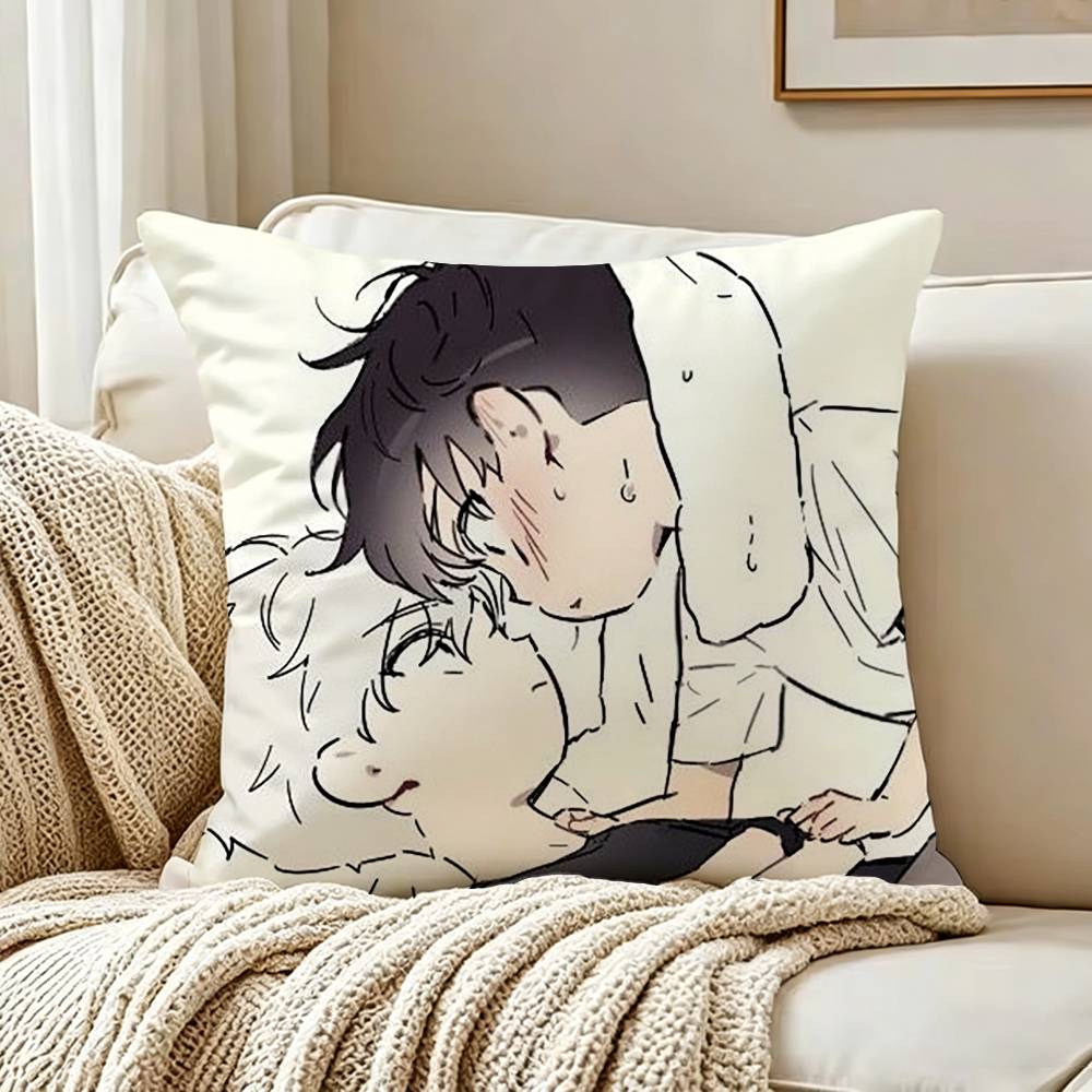 BL Manhwa PPassion Pillow Case Living Room Sofa Cushion Cover Suitable For Home Bedroom Room Decoration