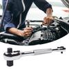 Professional Alloy Steel Ratchet Spanner Wrench With 5Degree Swing Angle 1/4,3/8,1/2 Drive For Tight Space Maintenance