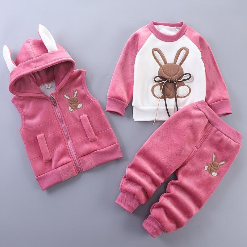 Autumn Baby Girls Clothes Hoodie+Pant Outfit Kids Costume Suit Infant Clothing for Baby Warm Sets