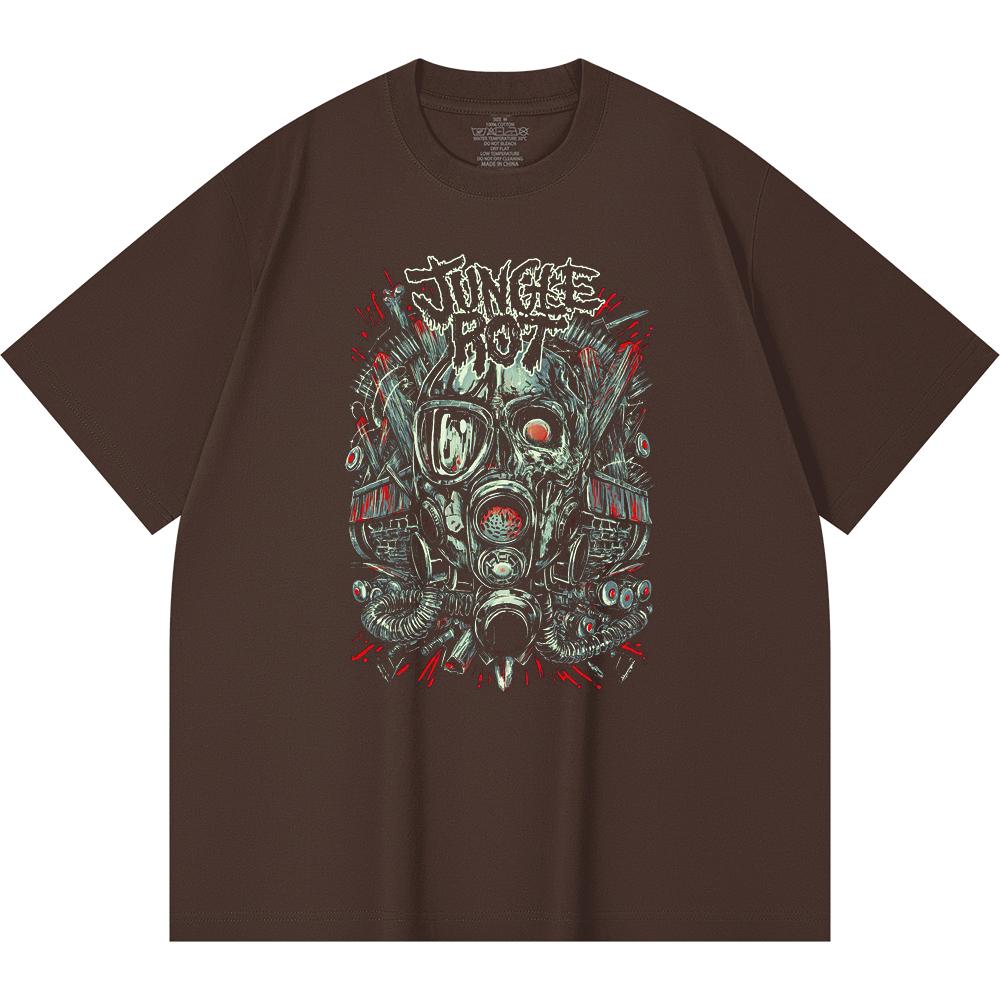 T-shirt Heavy Metal 100% Cotone 230 Gsm Stampa Band Rock Musica Popolare Unisex T-shirt Pesante in Cotone