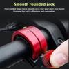 Lightweight Hidden Bicycle Bell Aluminum Alloy Loud Crisp Sound No Extra Burden for Casual Road Cycling Rides