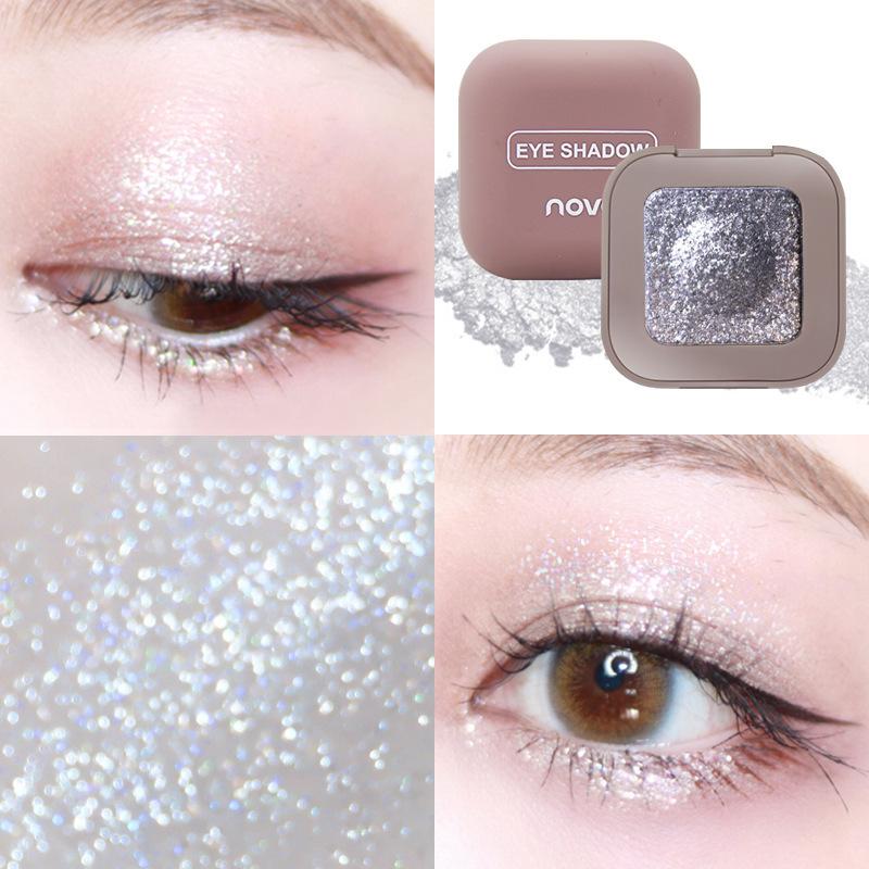 Spazio cowboy cosmico Evidenziatore Occhi Glitter Ombretto monocromatico Tavolozza Shimmer Satin Trucco Tavolozza Ombretto Kit evidenziazione