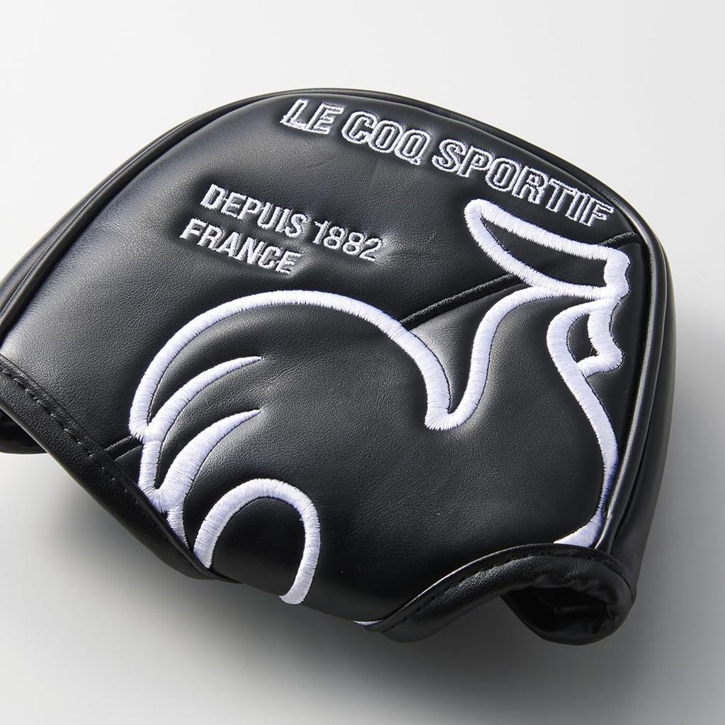 Capac pentru putter de tip magnetic Coq compatibil cu capete pentru prevenirea zgârieturilor neregulate Golf QQBXJG51 BK00 [Le Sportif], (Negru)