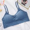U-Shaped Back Sports Tube Top Breathable Crop Lingerie Underwear Sexy Wireless Bralette Seamless Women Bra Padded Sleep Tops Bra