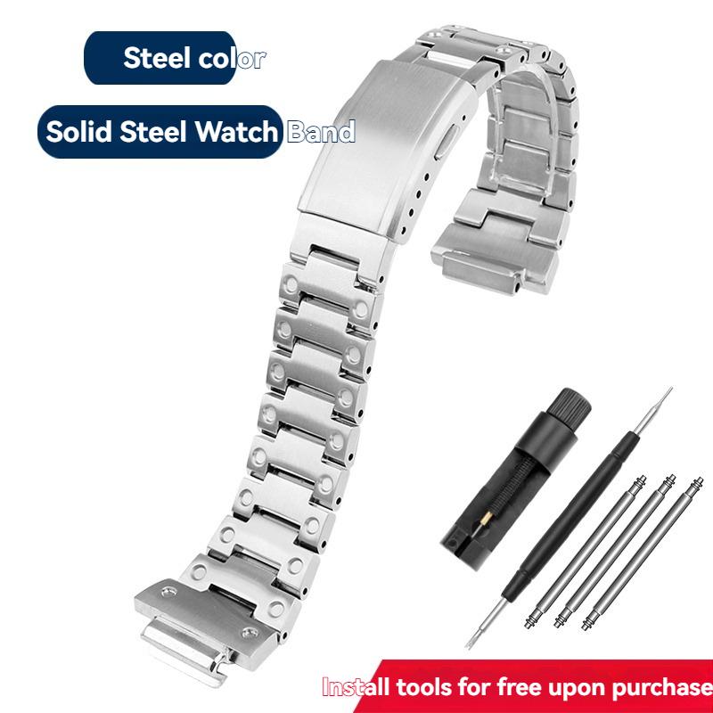 

Modified Stainless Steel strap and case set For Casio G-SHOCK GA-110 ga100 120 140 metal Bezel Watchband bracelet mod kit Special size