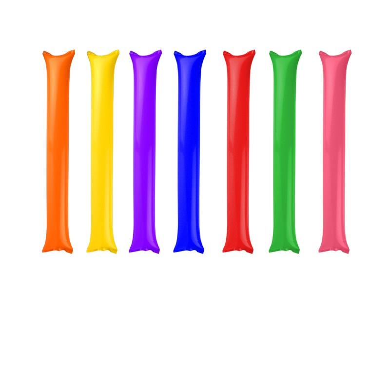 24 Colorful Inflatable Rods Stadium Noise Maker Refueling Rods Demonstration Balloon Inflatable Party Sports Refueling