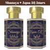 Combo de Óleos de Perfume Attar Shanaya e Aqua – Óleos de Fragrância Floral e Aquática Fresca | Conjunto de Perfume Roll-On Unissex Sem Álcool | 2 × 6 ml