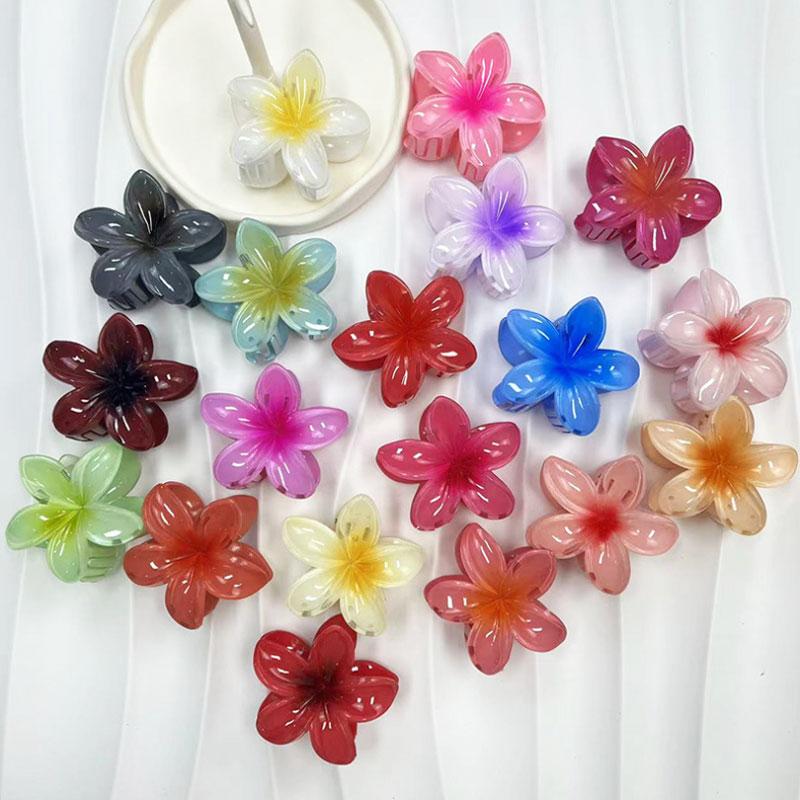Modische Blumen-Haarspangen für Damen Bohemia Große Haar-Klammern Haarnadeln Spangen Hawaiianische Kopfschmuck-Accessoires Strand