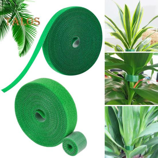 1 rolka zielonych pasków do roślin Ekologiczna dwustronna taśma ogrodowa wielokrotnego użytku Trwały pasek podtrzymujący do roślin pnących
